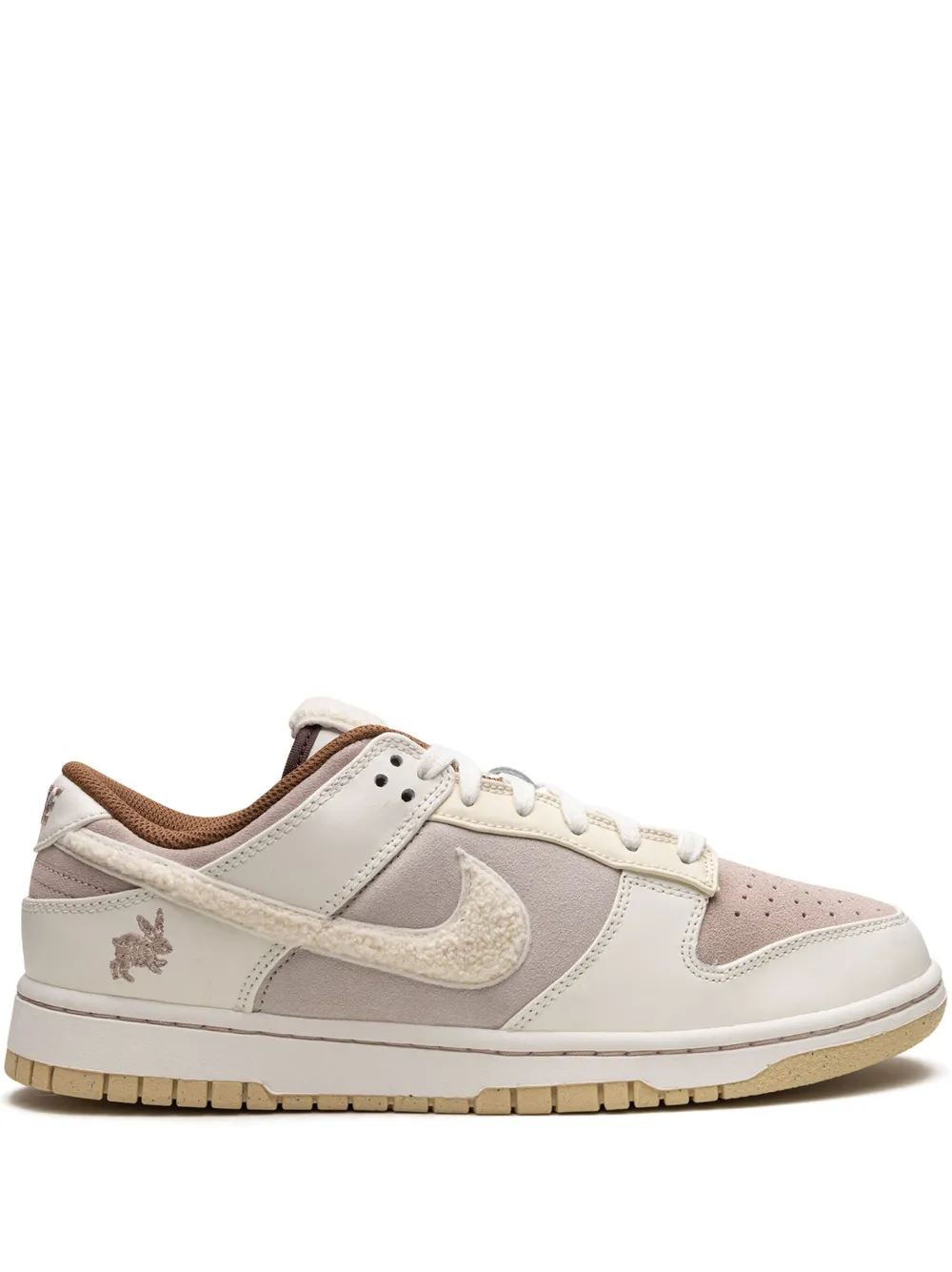 Nike Dunk Retro PRM Blanc, marron,