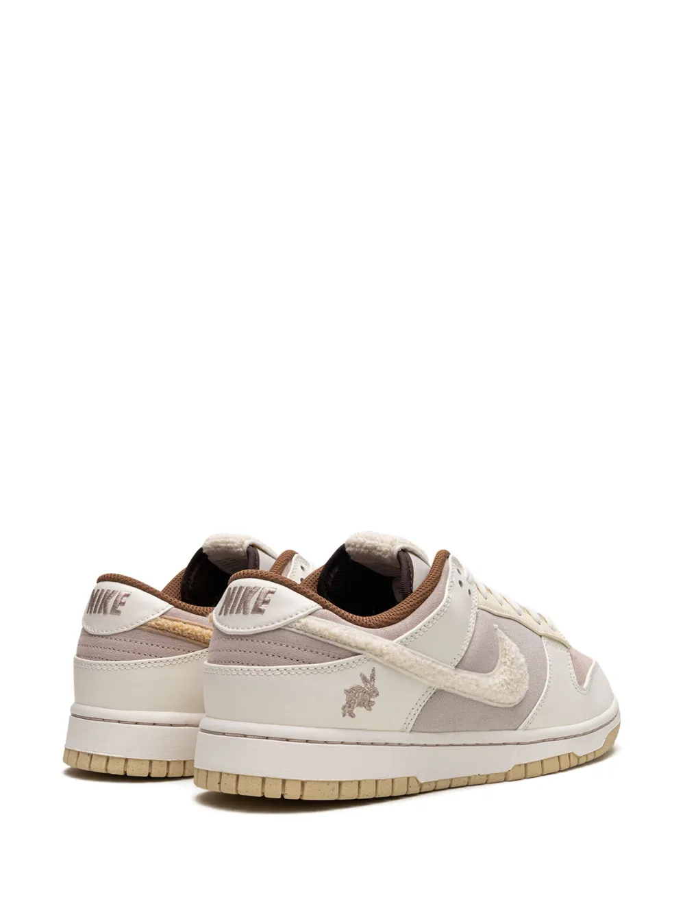 Nike Dunk Retro PRM Blanc, marron,